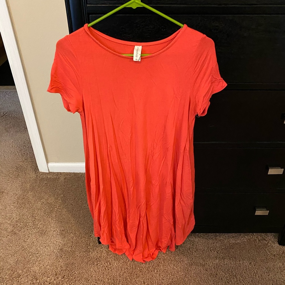 Orange bamboo dress